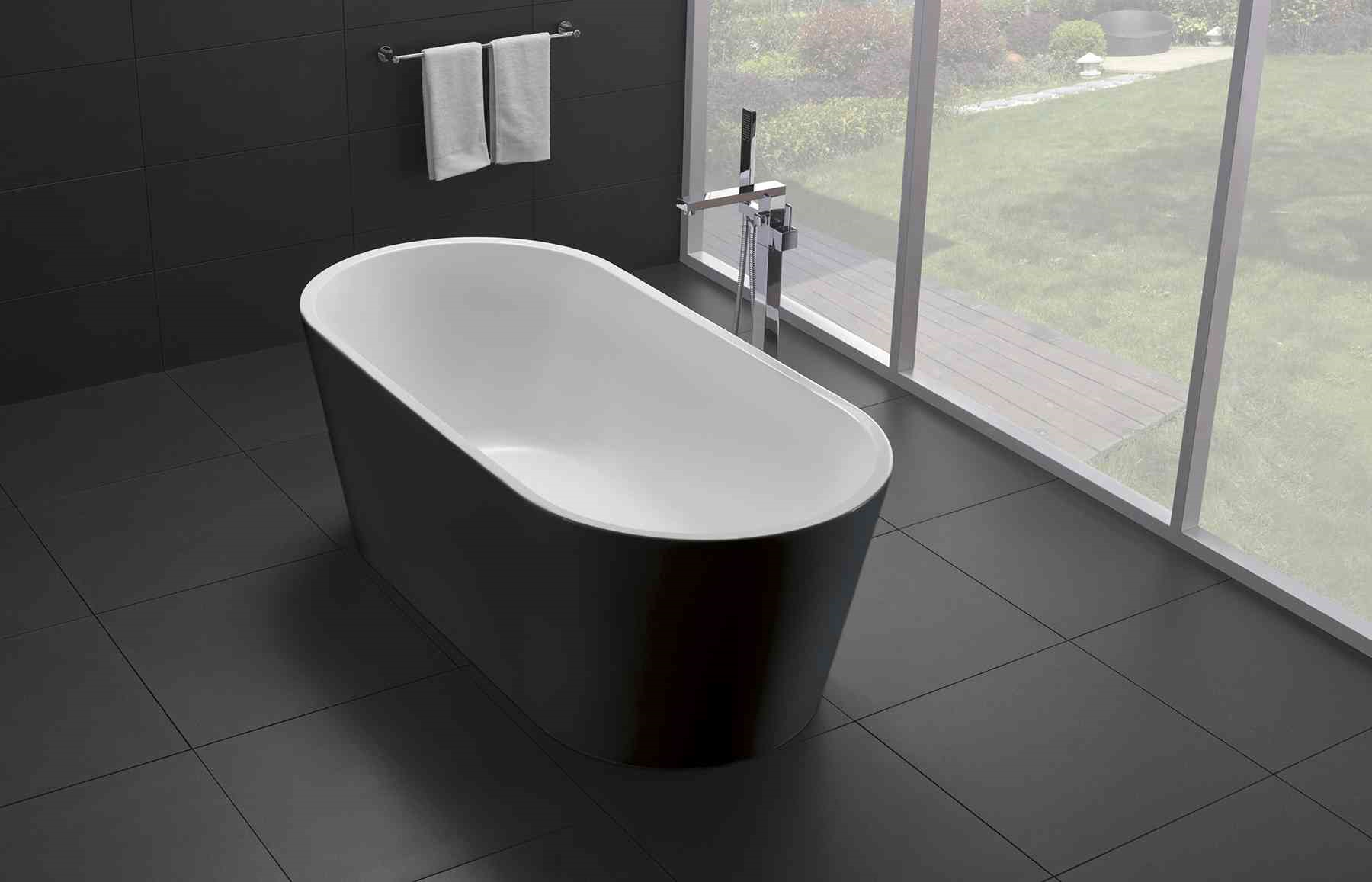 Ванна акриловая 170х80 без перелива BB71-1700-NERO-W0 BelBagno